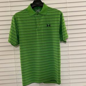 Mens Under Armour Gold Polo size Medium